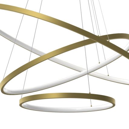 LED-Kronleuchter HOOP LED/93W/230V d 80 cm 4000K golden