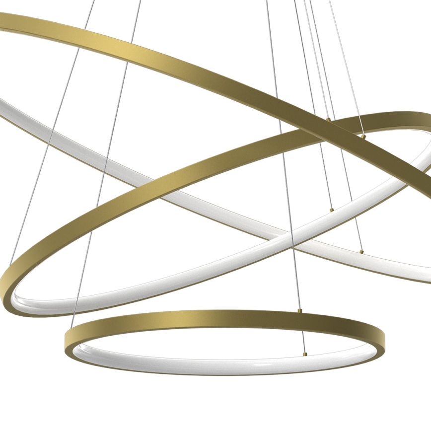 LED-Kronleuchter HOOP LED/93W/230V d 80 cm 4000K golden