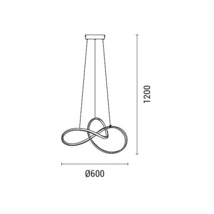 LED-Kronleuchter LED/30W/230V 3000K
