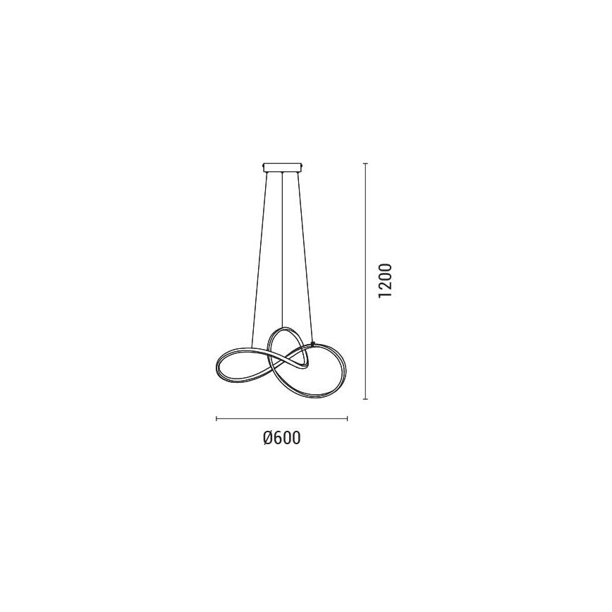 LED-Kronleuchter LED/30W/230V 3000K