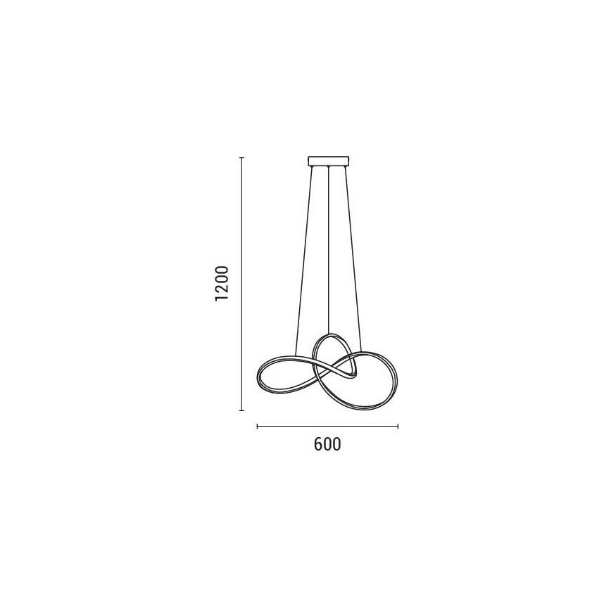 LED-Kronleuchter LED/30W/230V 3000K