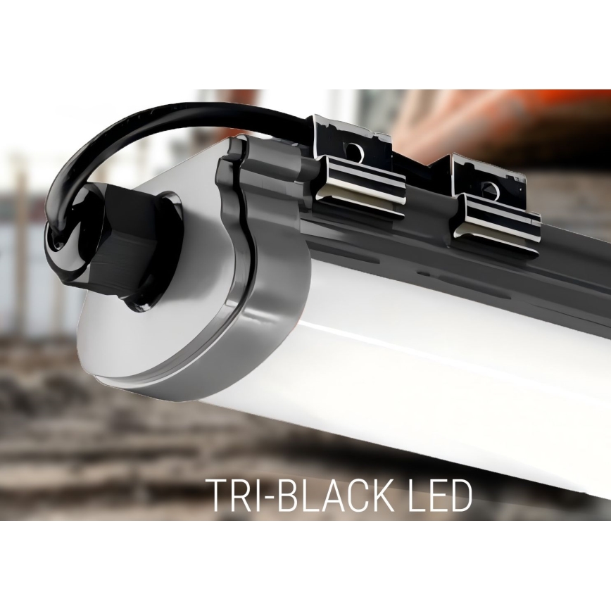 LED-Küchenunterbauleuchte LED/60W/230V 6000K 120 cm IP65 schwarz