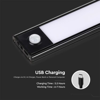 LED-Küchenunterbauleuchte mit Sensor LED/2W/5V 4000K 2200 mAh