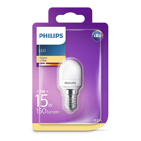 LED-Kühlschranklampe Philips E14/1,7W/230V 2700K