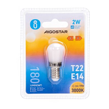 LED-Kühlschranklampe T22 E14/2W/230V 3000K - Aigostar