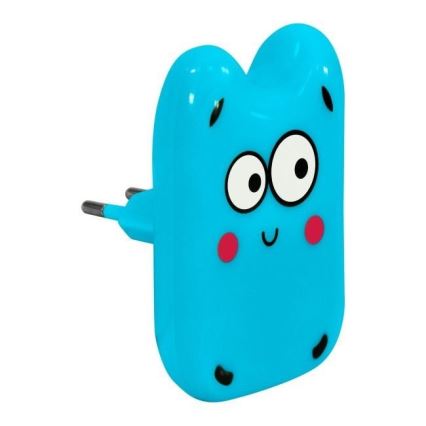 LED Kinderlampe LED/0,4W/230V blau Monsterchen