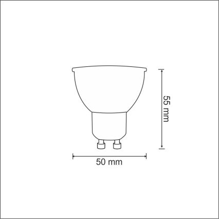 LED-Lampe 1xGU10/3,5W/230V 3000K