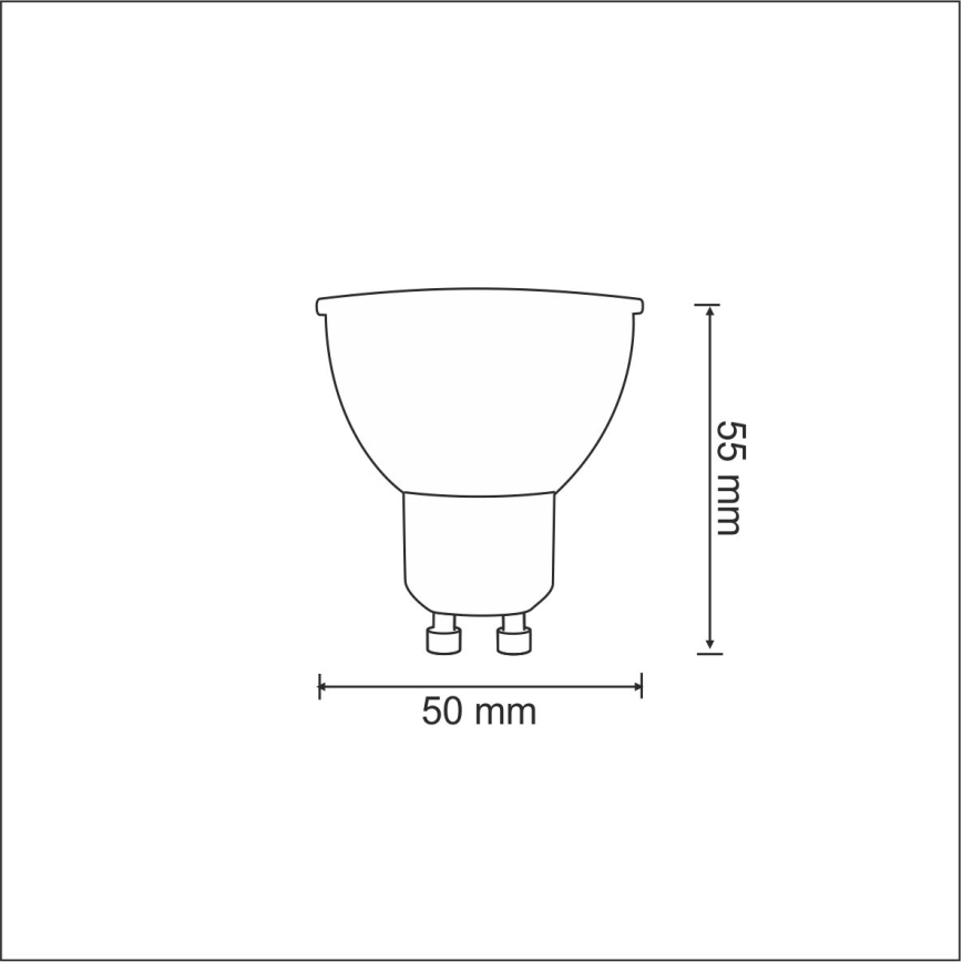 LED-Lampe 1xGU10/3,5W/230V 3000K