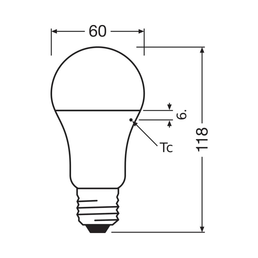 LED-Lampe A60 E27/13W/230V 3000K - Osram