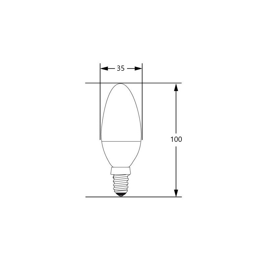 LED-Lampe E14/4W/230V 2700-3000K