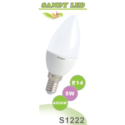 LED Glühbirnne SANDY E14/5W/230V - Sandria S1222