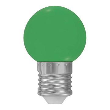 LED Lampe E27/1W/230V 5500-6500K grün