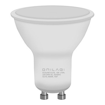 LED-Lampe ECOLINE GU10/6W/230V 4000K CRI 92 - Brilagi