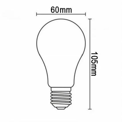 LED-Lampe FILAMENT A60 E27/12W/230V 330° 4000K