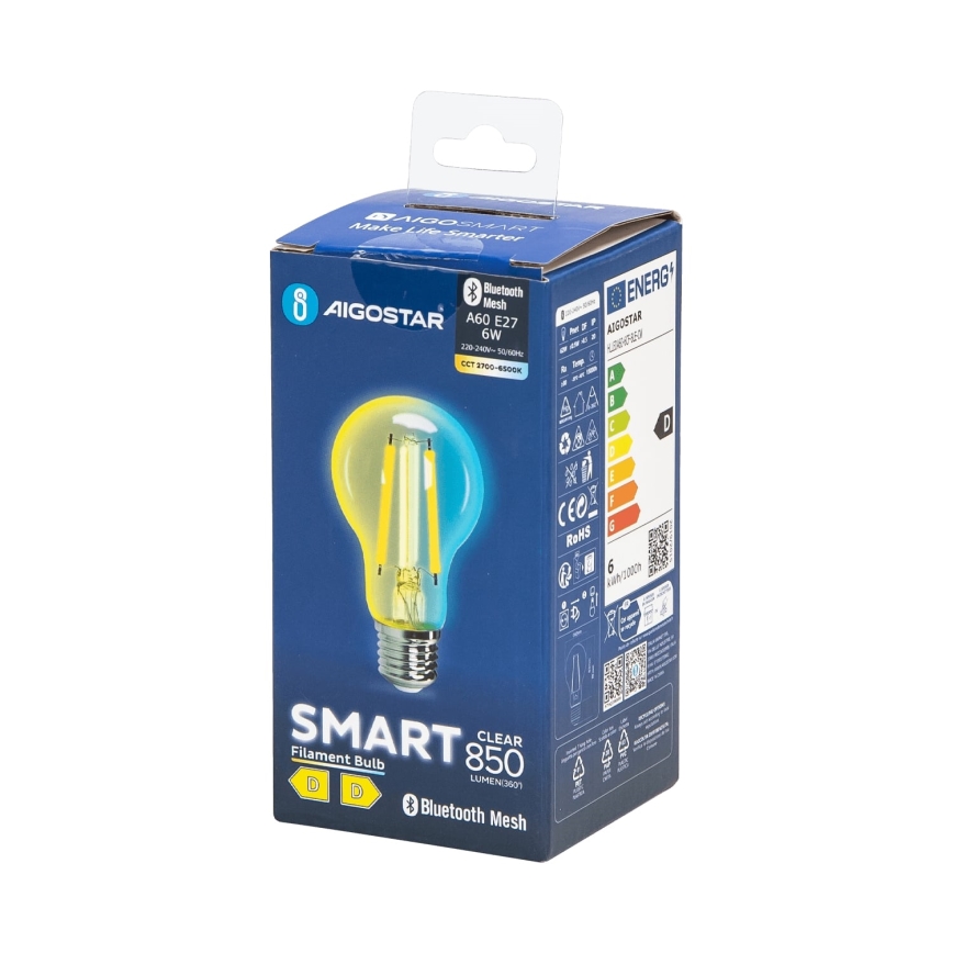 Dimmbare LED-Lampe FILAMENT MESH Smart A60 E27/6W/230V 2700-6500K - Aigostar