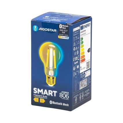 Dimmbare LED-Lampe FILAMENT MESH Smart A60 E27/6W/230V 2700-6500K - Aigostar