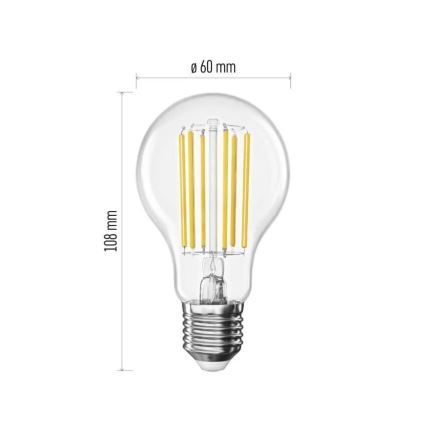 LED-Lampe FILAMENT A60 E27/7,2W/230V 2700K