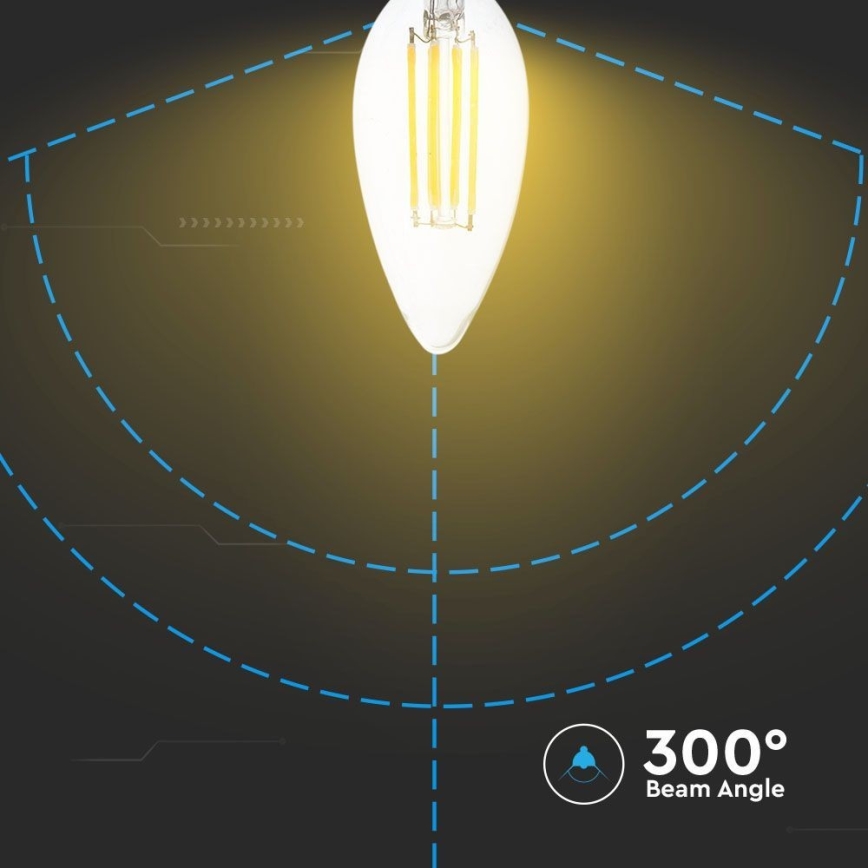 LED-Lampe FILAMENT E14/4W/230V 3000K