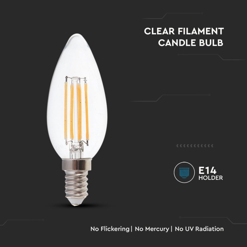 LED-Lampe FILAMENT E14/4W/230V 3000K