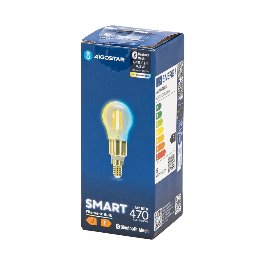 Dimmbare LED-Lampe FILAMENT MESH Smart G45 E14/4,5W/230V 2700-6500K - Aigostar