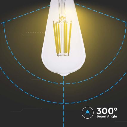 LED-Lampe FILAMENT ST64 E27/4W/230V 3000K