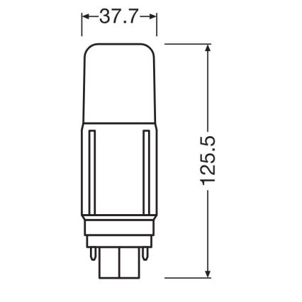 LED-Lampe G24d/9,5W/230V 3000K - Osram