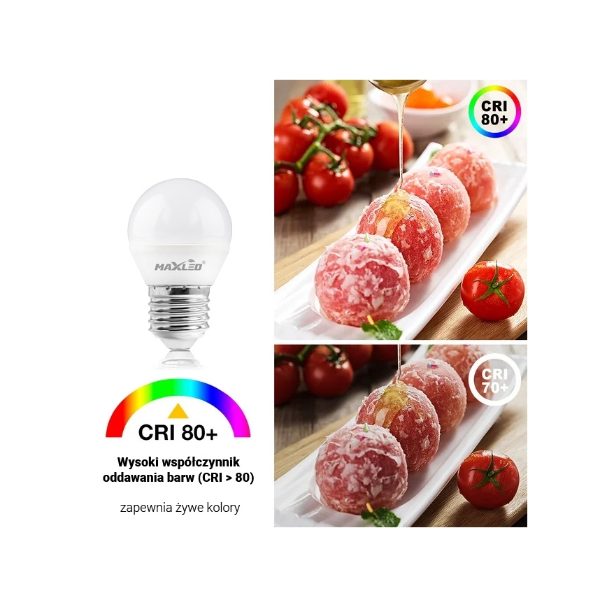 LED-Lampe G45 E27/8W/230V 4000K