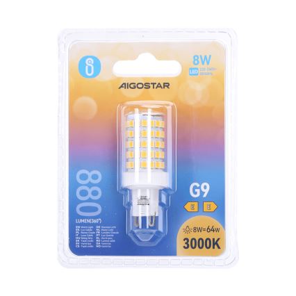 LED-Lampe G9/8W/230V 3000K - Aigostar