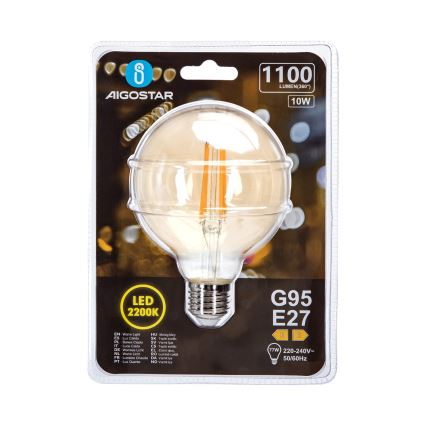 LED-Lampe G95 E27/10W/230V 2200K - Aigostar