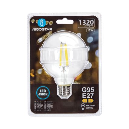 LED-Lampe G95 E27/12W/230V 6500K - Aigostar