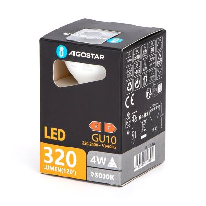 LED-Lampe GU10/4W/230V 3000K - Aigostar