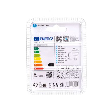 LED-Lampe GU10/6W/230V 6500K - Aigostar