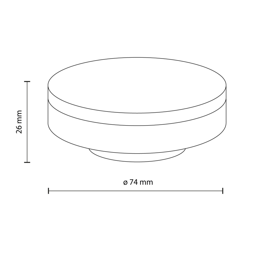 LED-Lampe GX53/8W/230V 4000K