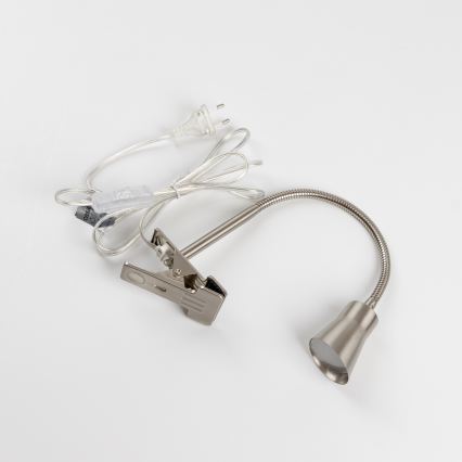 LED-Lampe mit Clip LED/3,2W/230V mattchrom