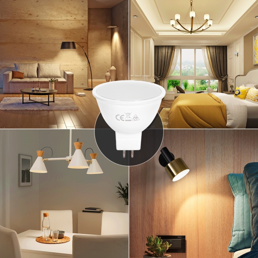 LED-Lampe MR16 GU5,3/4W/12V 3000K - Aigostar
