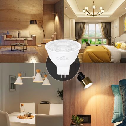 LED-Lampe MR16 GU5,3/6W/12V 3000K - Aigostar