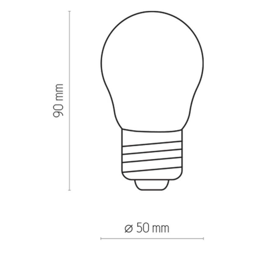 LED-Lampe P45 E27/2W/230V 2700K