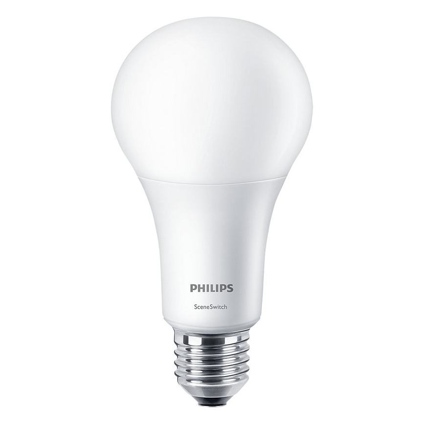 LED-Lampe Philips SCENE SWITCH A67 E27/14W/230V 2700/4000K