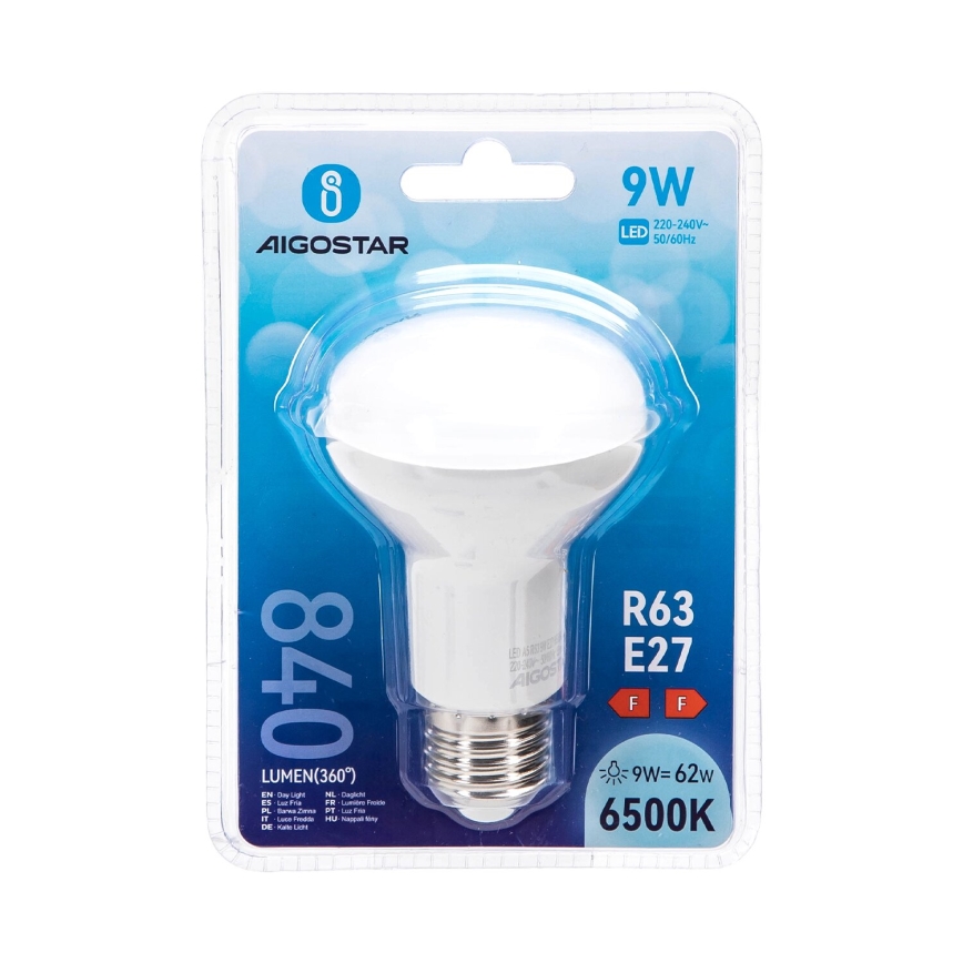 LED-Lampe R63 E27/9W/230V 6500K - Aigostar