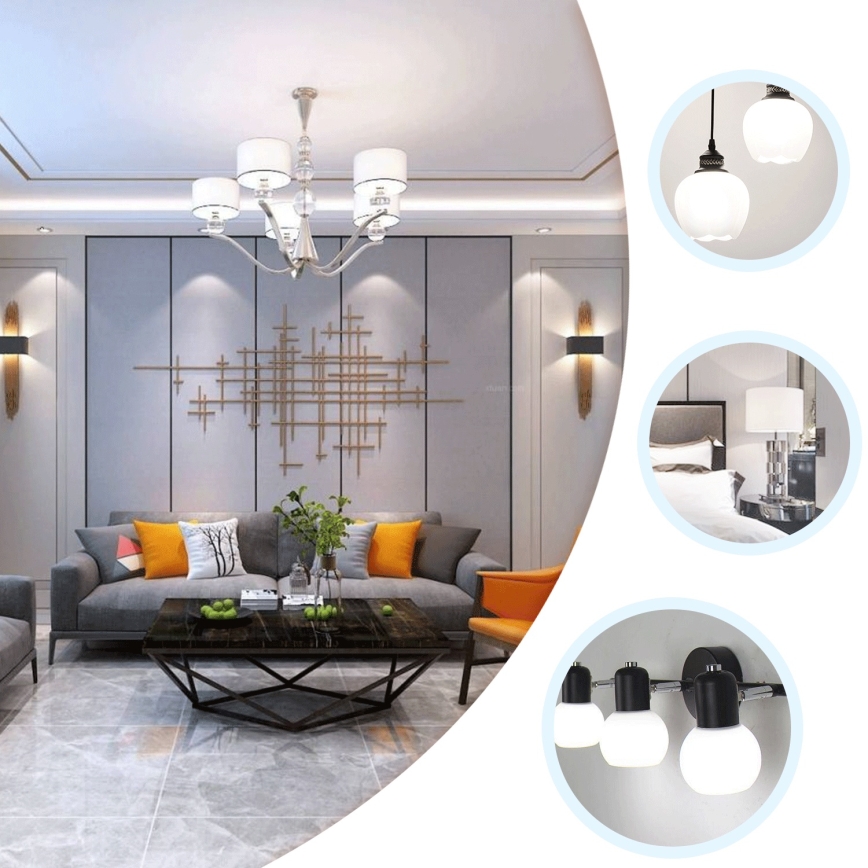 LED-Lampe ST64 E27/8W/230V 6500K - Aigostar