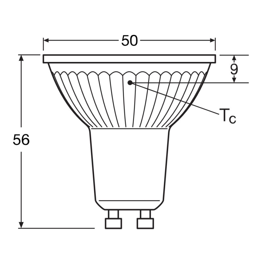 LED-Lampe STAR PAR16 GU10/4,3W/230V 2700K 120° - Osram
