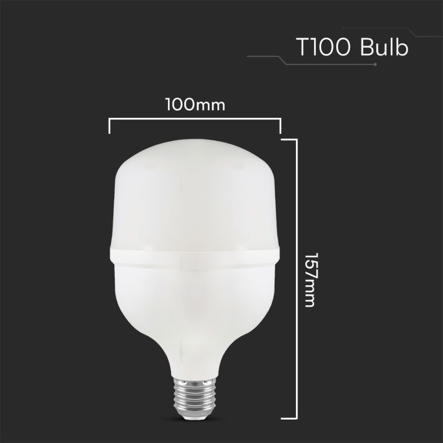 LED-Lampe T100 E27/30W/230V 6500K