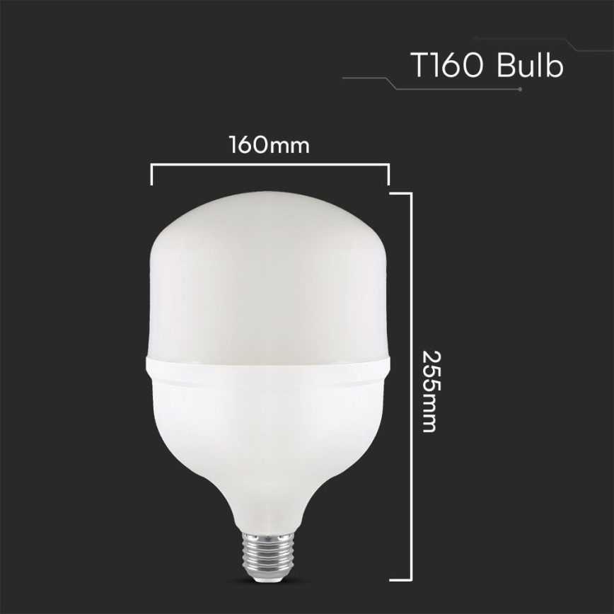 LED-Lampe T160, E27, 60 W, 230 V, 6500 K