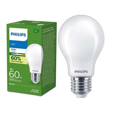 LED-Lampe ULTRAEFFICIENT Philips A60 E27/4W/230V 3000K