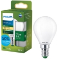 LED-Lampe ULTRAEFFICIENT Philips P45 E14/1,2W/230V 2700K