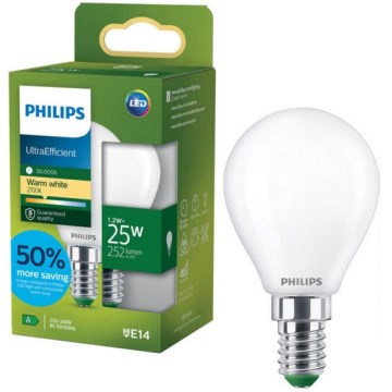 LED-Lampe ULTRAEFFICIENT Philips P45 E14/1,2W/230V 2700K