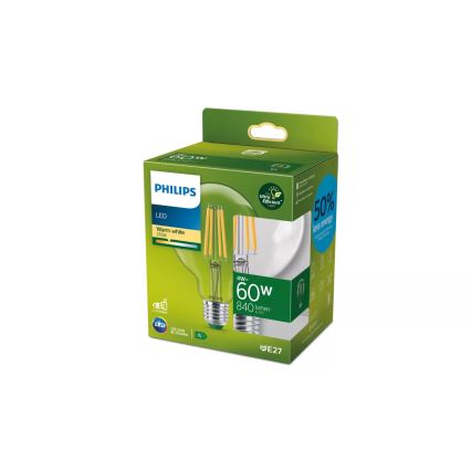 LED-Lampe ULTRAEFFICIENT VINTAGE Philips G95 E27/4W/230V 2700K