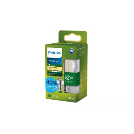 LED-Lampe ULTRAEFFICIENT VINTAGE Philips P45 E14/3,8W/230V 2700K