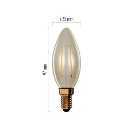 LED-Lampe VINTAGE E14/2,5W/230V 2200K