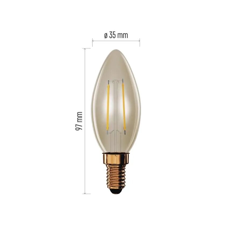 LED-Lampe VINTAGE E14/2,5W/230V 2200K